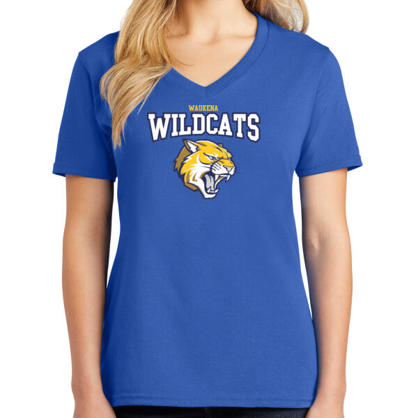 Wildcats Ladies VNeck Tshirt Thumbnail